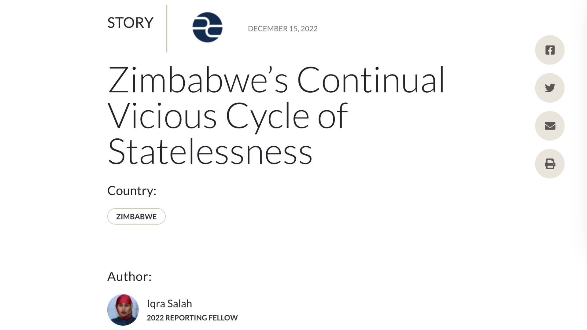 Stateless in Zimbabwe