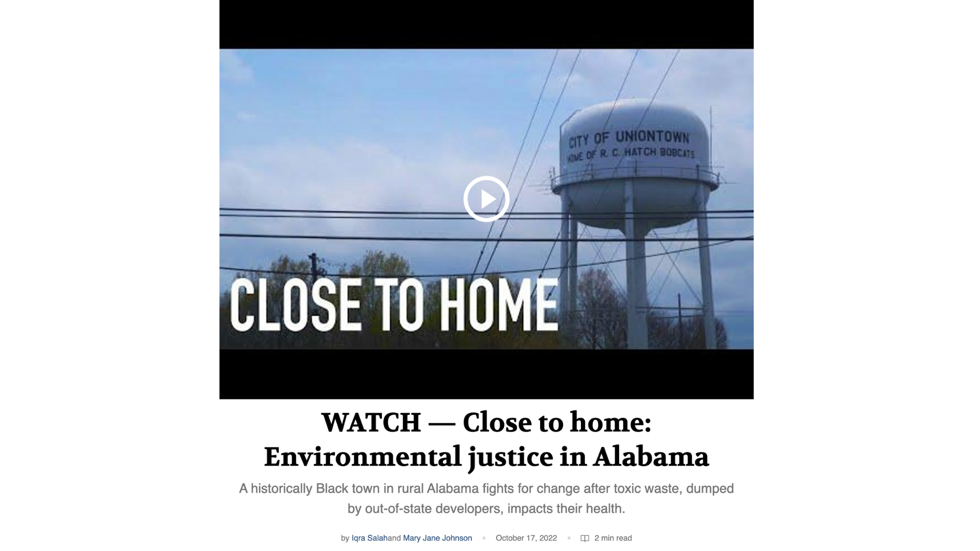 Environmental Justice in Alabama