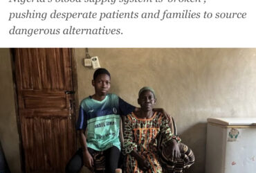 ‘Blood for money’: The patients forced to turn to racketeers in Nigeria